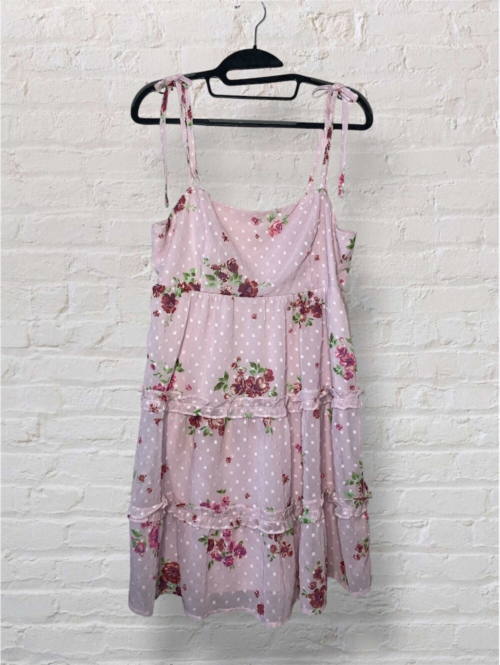 Dreamy Tiered Floral Mini Dress Festival Resortwear Brunch